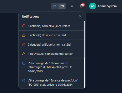 Notifications